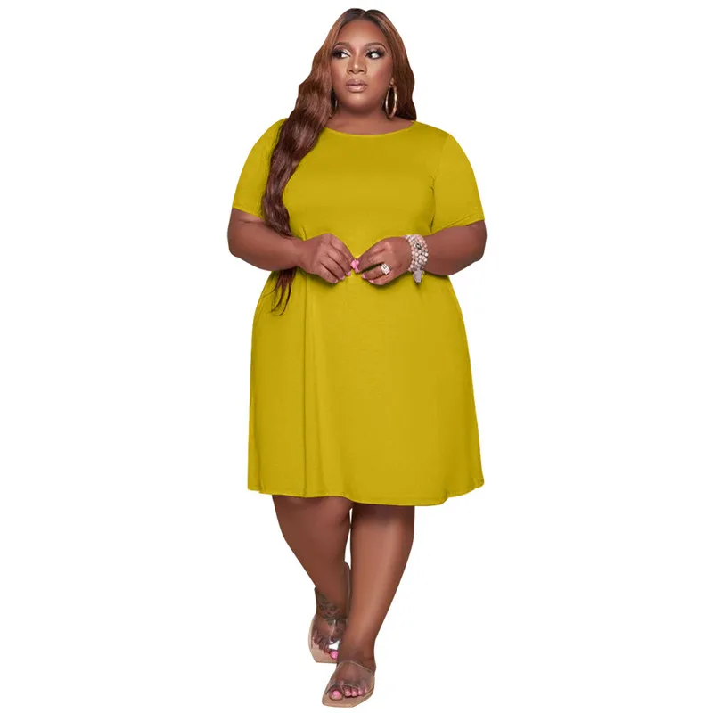 Plus Size 5xl Women Dresses Summer 2021 