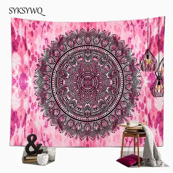 

indian tapestry mandala wall carpet home decor wall art bohemian livingroom wall blanlet wall cloth