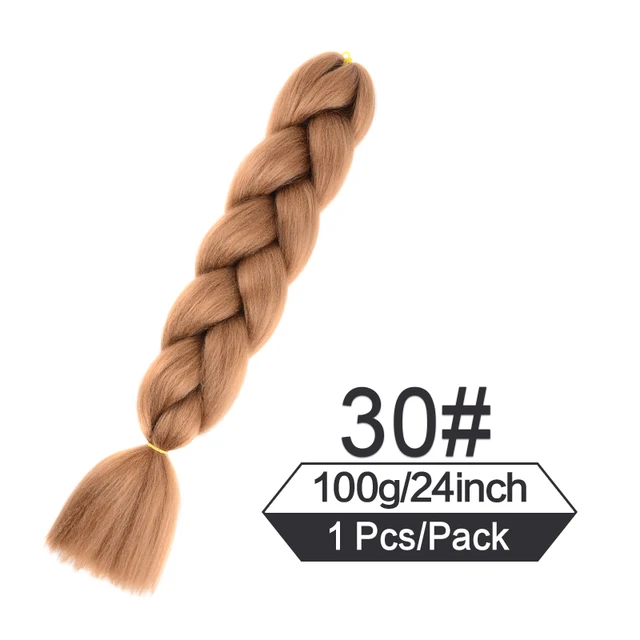 24 Inch Jumbo Braiding Hair Extensions For Box Twist Braid Accessorie Pre Stretched Afro Fake Hair Wholesale Jumbo Crochet Braid 4/27HL