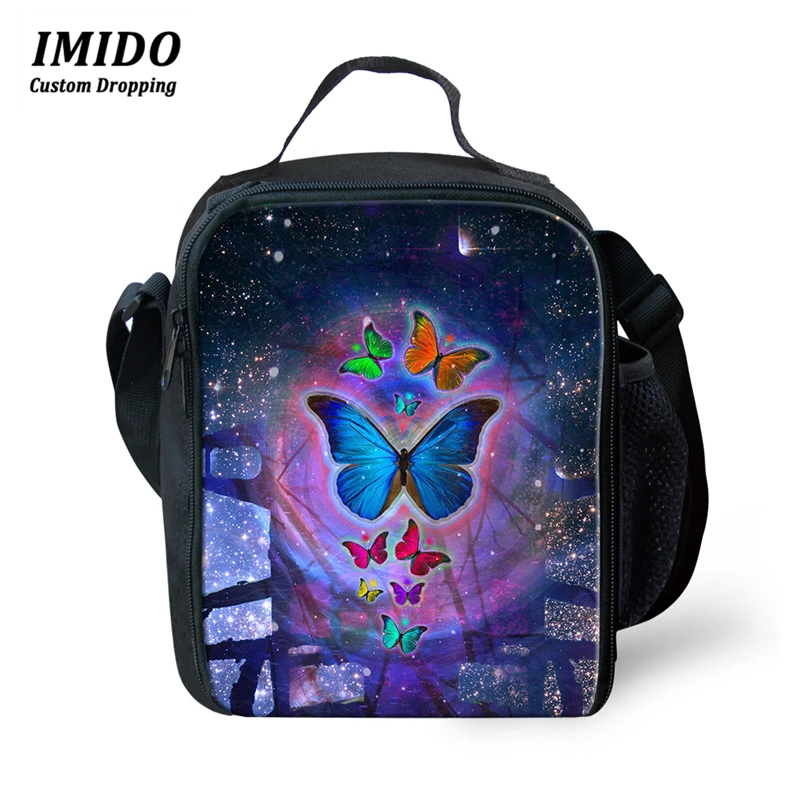 Имидо Детские Школьные Рюкзаки Мода 3 шт./компл. с рисунком «бабочки», сумки для девочек подростков прикольные книжные сумки Mochila Mujer - Цвет: CC2147G