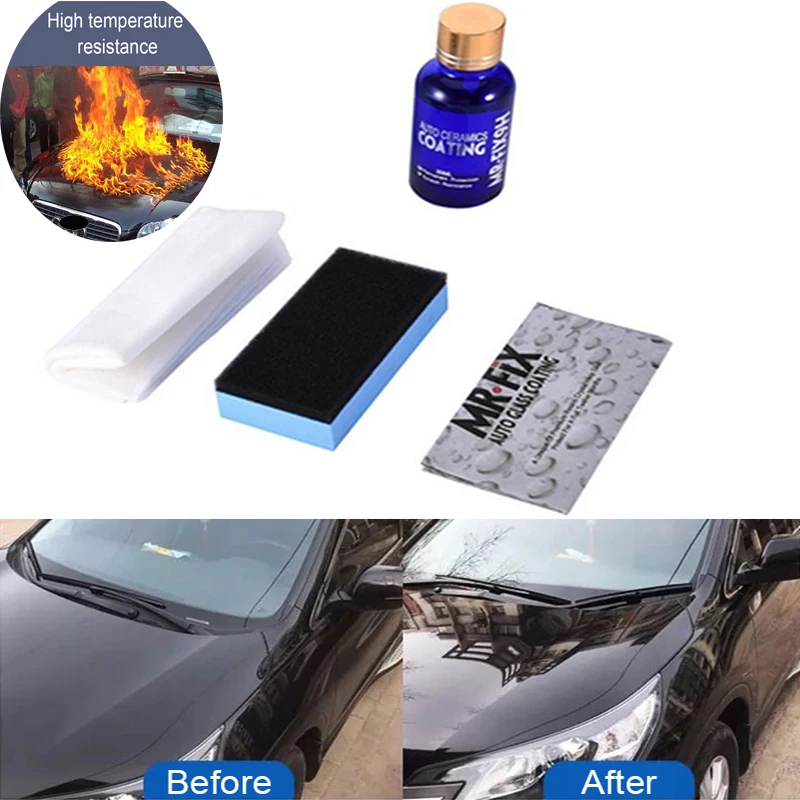 

9H Car Oxidation Liquid Ceramic Coat Super Hydrophobic Glass Coating Set Car Repair Agent