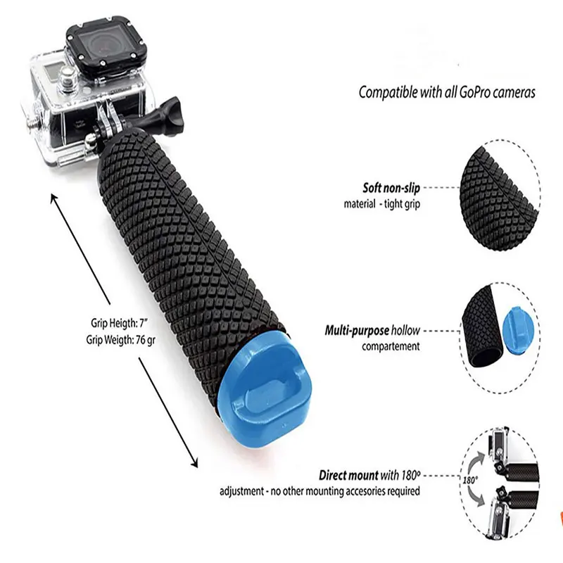 Water Floating Hand Grip Floating Handle Mount Accessories For Action Camera-5