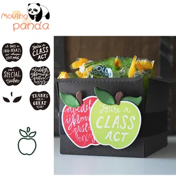 

MovingPanda JC111 Wishing Apple Stamp Set Metal Cutting Dies and stamps for scrapbooking papercraft photo album stencil