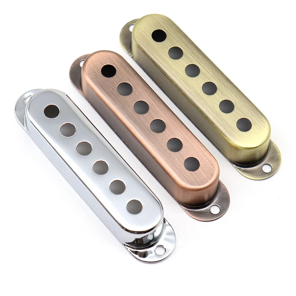 KAISH 3 X 52mm Pickup Cover For Stratocaster/Strat Guitar - Black