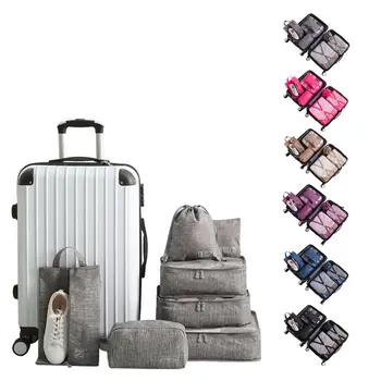 

7pcs Travel Bag Set Clothes Pouch Shoes Case Underwear Box Makeup Tote Cosmetics Organizer for Women Men
