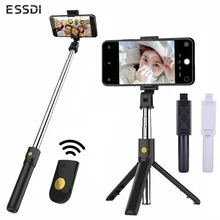 Essidi 3 in 1 Bluetooth Selfie Sticks For iphone xiaomi huawei Mini Extendable Wireless Tripod For GoPro Cameras Phone Monopod