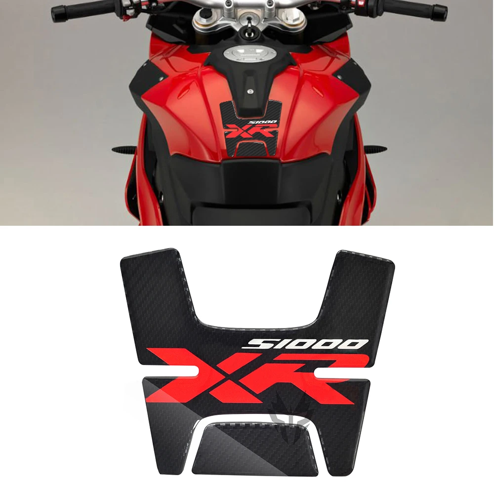 3D Carbon Look Moto Sticker Decal Gas Oil Fuel Tank Pad Protector Case Per Bmw S1000Xr S1000 Xr