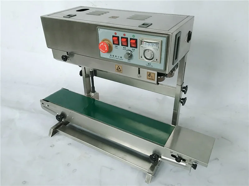 FR-770V Vertical Plastic Foil Bag Band Sealer Machine Liquid and Solid Food Continuous Sealing Machine 3