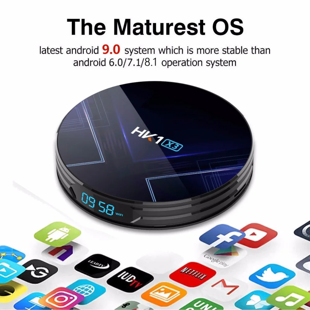 H96 MAX Smart tv box 9,0 Rockchip RK3318 32 GB/64 GB Android tv box 2,4/5,0G WiFi Bluetooth 4,0 4 K 3D ip tv Android box