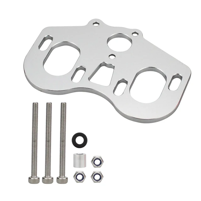 luminum Alloy Double Motor Mount Gearbox Upgrade Board for 1/10 RC Crawler Car Axial SCX10 90021 Metal Upgrade Parts Accessories