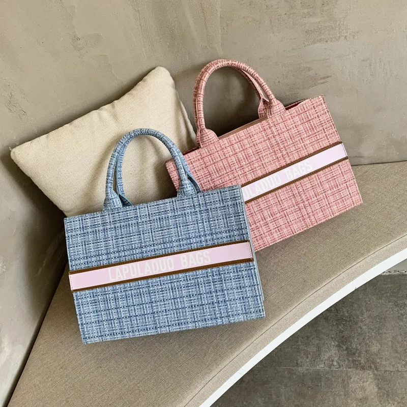 2020 Summer Book Tote Shoulder Bags for Women Luxury Handbags Brand Designer High Quality Knitting sac a main femme | Багаж и сумки