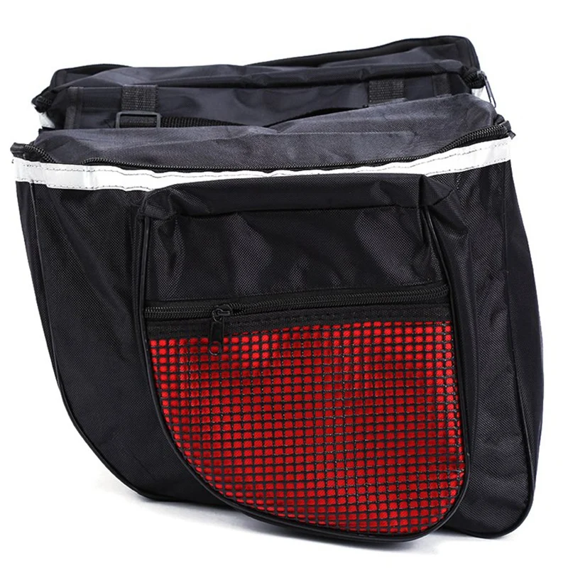 Waterproof Mountain Road Bicycle Bike Rack Back Rear Seat Tail Carrier Trunk Double Pannier Bag Rain Cover And Red | Спорт и