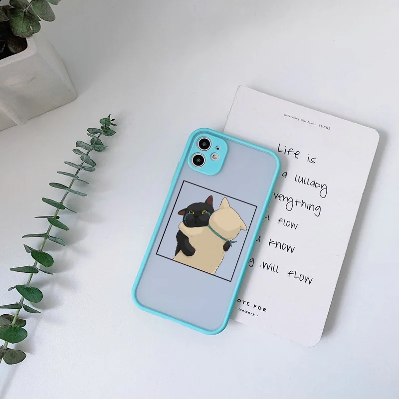 Cute Cartoon Cat Phone Case - Fun and Stylish Animal Back Cover