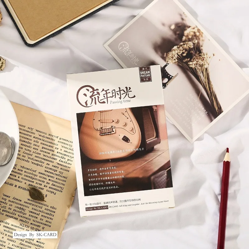 

30 Sheets/Set Retro Passing Time Postcard Time Photography Series Greeting Card Message Card Birthday Gift Card