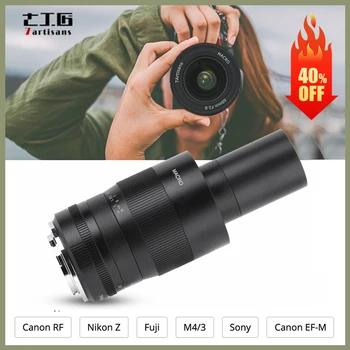 

7artisans 60mm F2.8 APS-C Manual Focus Macro Lens for Sony E-Mount/Canon Fuji M4/3 Nikon Cameras lente para celular camera lens