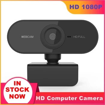 Webcam para ordenador portátil Full HD 1080P, cámara Web con micrófono, autoenfoque, 2MP, para videoconferencia en vivo, Clase en línea