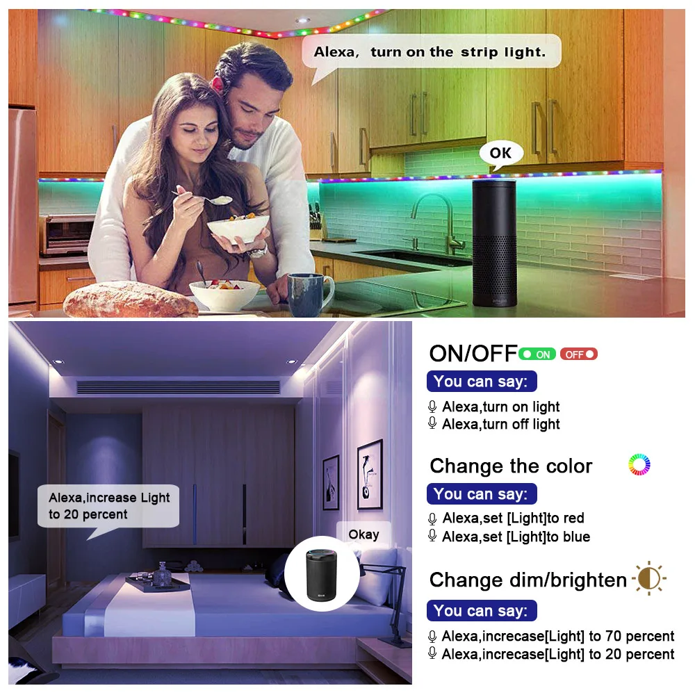 Волшебный домашний контроллер wifi RGB RGBW контроллер для Amazon Alexa Google Home Android Phone wifi контроллер для светодиодной ленты 5050