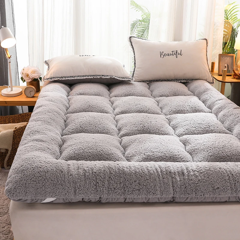 Winter warm thick mattress upholstery high quality household pad quilt tatami floor mattress lamb cashmere mat 3