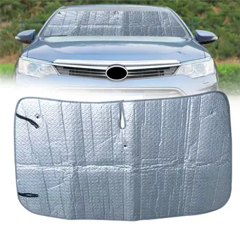 

beler Aluminum Foil Foldable Front Windshield Window Sun Shade Heat Reflector Shield Visor Block fit for Toyota Camry 2012-2017
