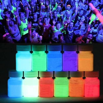 

12 Color Super Bright Luminous Face Paint Epoxy Resin Pigment Kit UV Body Paint M2EA