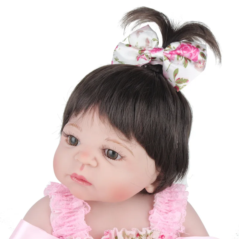 55 см полный корпус силикона Reborn baby girl реалистичные Reborn Младенцы Куклы Reborns для продажи детская игрушка для новорожденных как детский подарок на день рождения