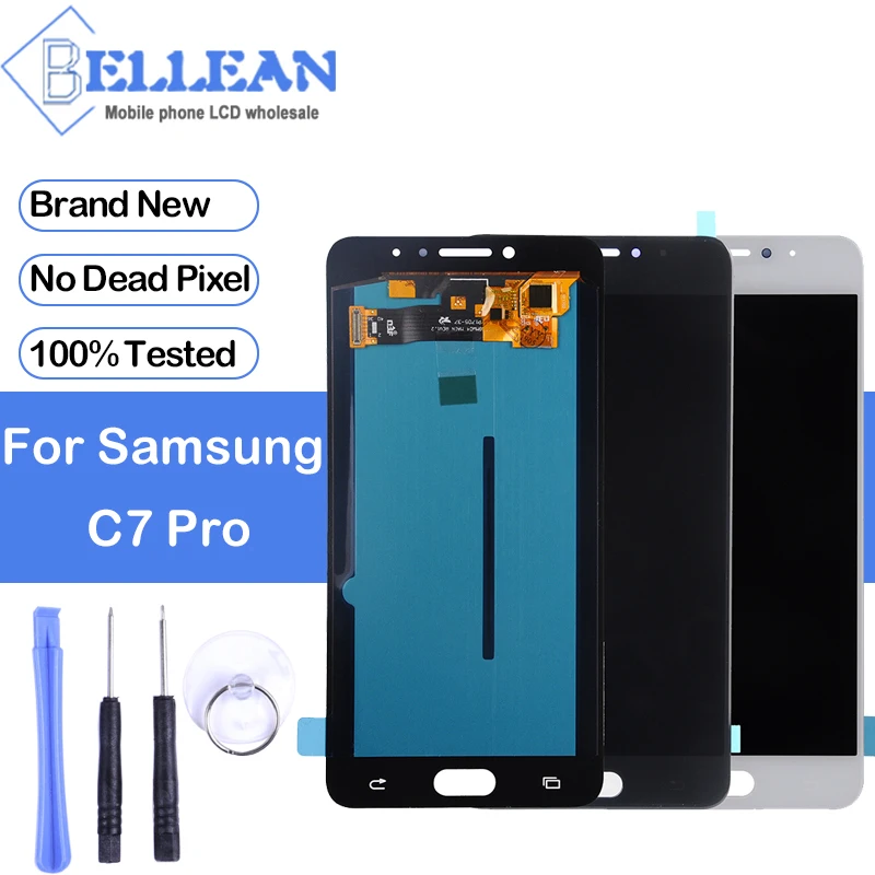Акция, Dinamico, 5,7 дюймов, для samsung Galaxy C7 Pro, ЖК-замена, SM-C7010, ЖК-дисплей C7010, кодирующий преобразователь сенсорного экрана в сборе