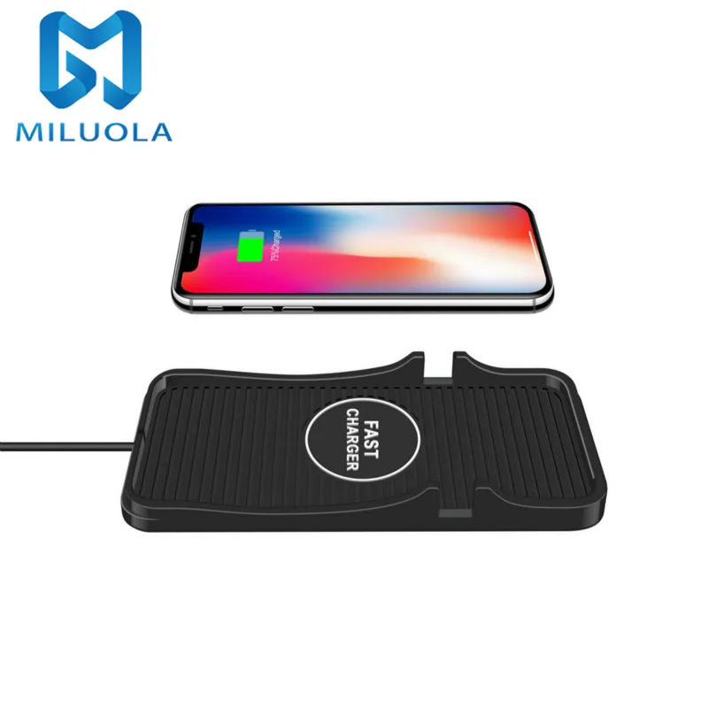 

C7 Qi Wireless Car Charger Pad For Iphone 8 8 Plus X Fast Wireless Charging Pad Mount Phone Holder Stand For Samsung S9 Note 9