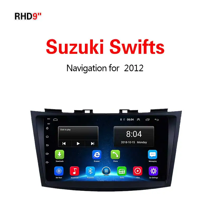 Lionet gps навигация для автомобиля Suzuki Swifts 2012 9 дюймов RS2008X - Размер экрана, дюймов: 4G1G16G