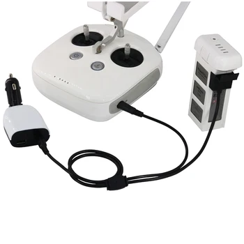 

3In1 for DJI Phantom 3 Standard Professional Advanced SE Car Charger Digital Display Charging for Remote Controller & Battery