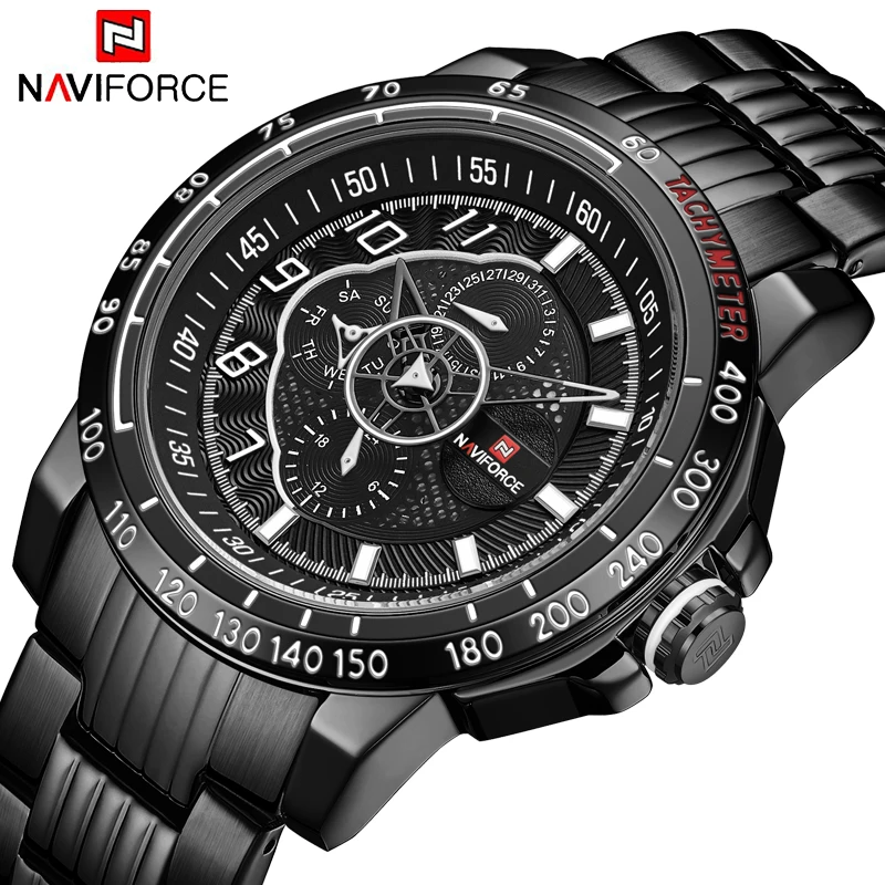 NAVIFORCE новые мужские часы люксовый бренд спортивные часы мужские кварцевые часы мужские военные наручные часы Подарки для мужчин