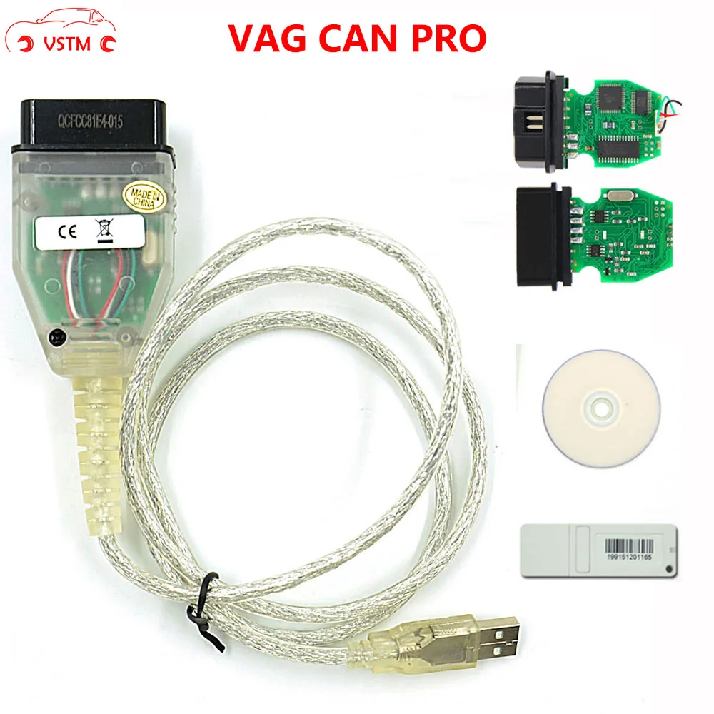 VAG CAN PRO 5 5.1 с чипом FTDI FT245RL VCP OBD2 диагностический интерфейс USB кабель поддержкой Can Bus