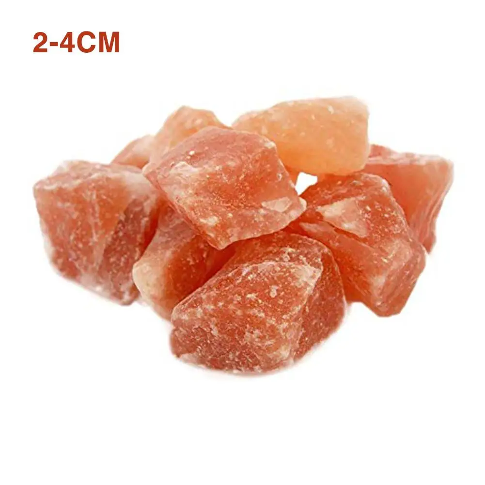 Аутентичная чисто розовая Гималайская каменная соль кусочки Каменной Сумки 2-4 см 3-6 см первой необходимости для парящих комнат успокаивающие усталость - Цвет: 24CM