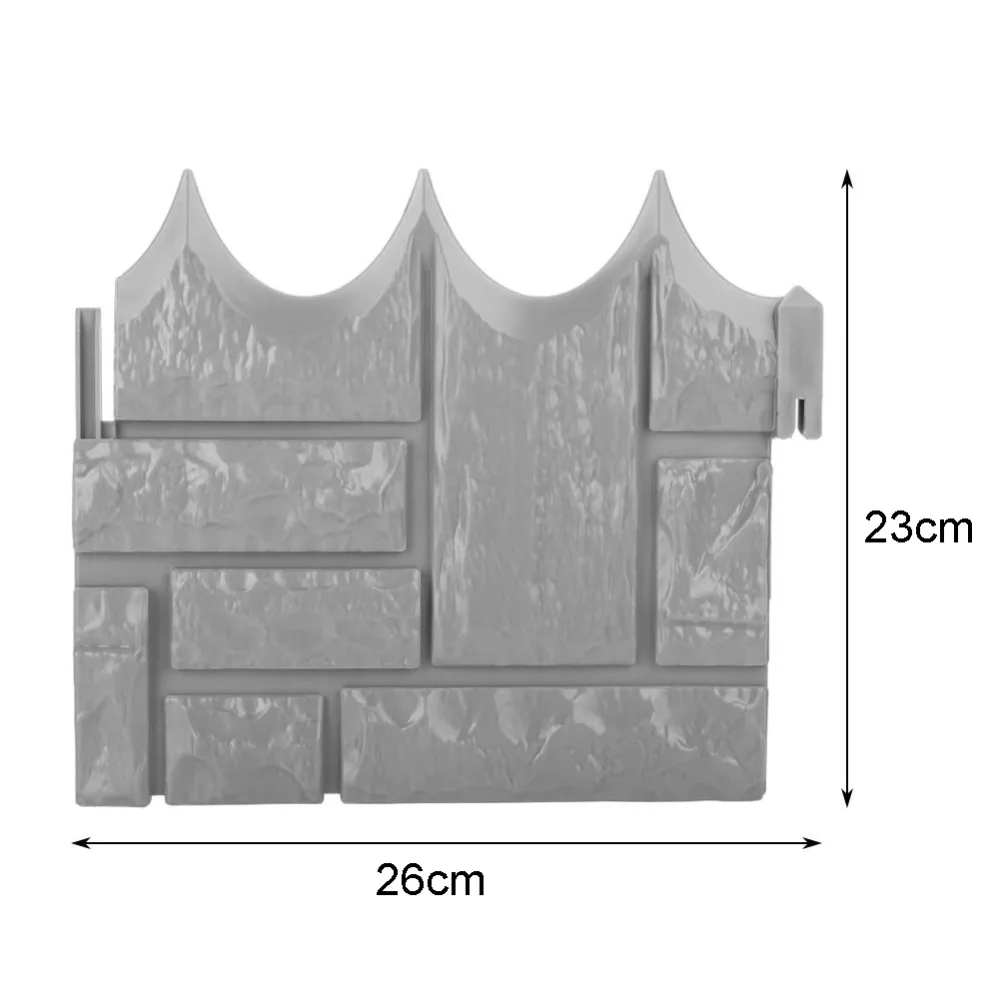6pcs-Garden-Accessories-Decoration-Edging-Lawn-Fence-Set-Liner-Path-Easy-Install-Grey-Brick-Wall-Home (1)
