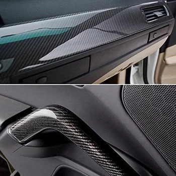 

Anti-fading Car Sticker Waterproof Detachable Hoods Bumper Carbon Fiber