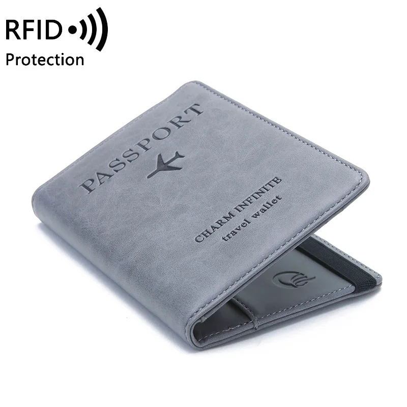 Mcneely RFID Дорожный Чехол для паспорта унисекс короткий кошелек Органайзер