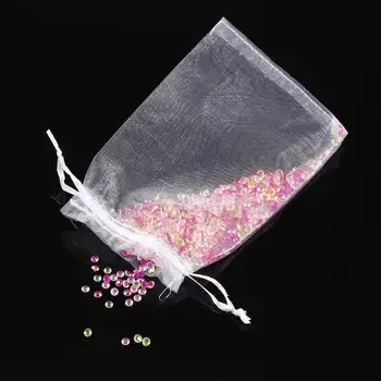 

100 pcs White Organza Bags 10*15cm Pouches,Gift bags Candy Jewelry Party Wedding Favor Bags