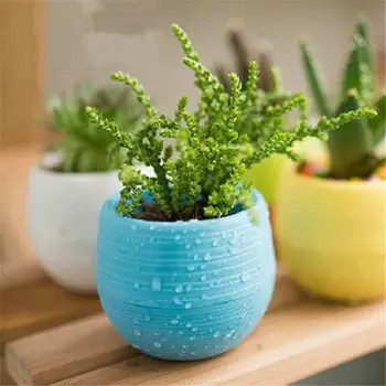 

5pcs Colorful Flower Pots Planters Mini Plastic Flower Pot Succulent Plant Flowerpot For Home Office Decoration
