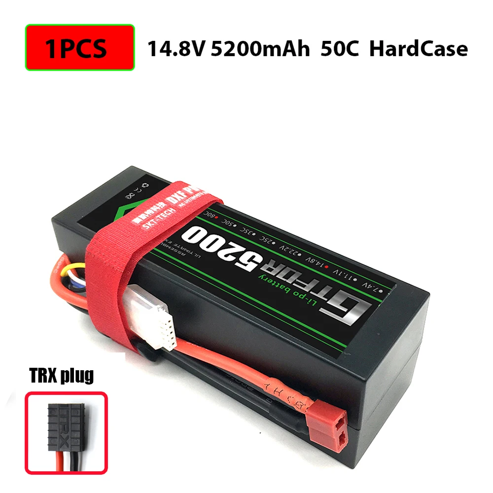 2S 3S 4S 5200mAh 6000mAh 7000MAH 7,4 V 11,1 V 14,8 V 50C 60C 100C 120C GTFDR Lipo батарея для X-MAXX E-REVO RC автомобилей Лодка Дрон - Цвет: 1PCS5200HARDTRX