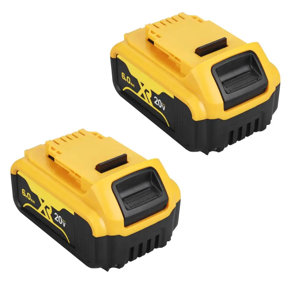 2 шт. 20 V 6.0Ah Макс XR Батарея електричюеского инструмента Замена для DeWalt DCB184 DCB181 DCB182 DCB200 20 V 6A 18 вольт 20 v Батарея|Перезаряжаемые батареи| | АлиЭкспресс