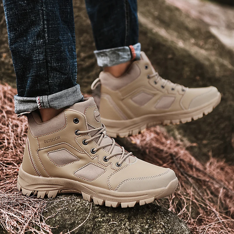 Mannen Outdoor Vissen Sport Schoenen Antislip Jacht Tactiek Laarzen Ademend  Waterdicht Big Size 39 48 Mannen trekking Sneakers|Wandelschoenen| -  AliExpress