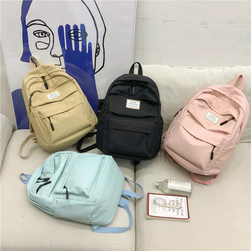 

Waterproof Nylon Women's Casual Backpack 2019 Female Large Capacity Senior Bag Korean Retro Girl Shoulder Bag Travel Bag