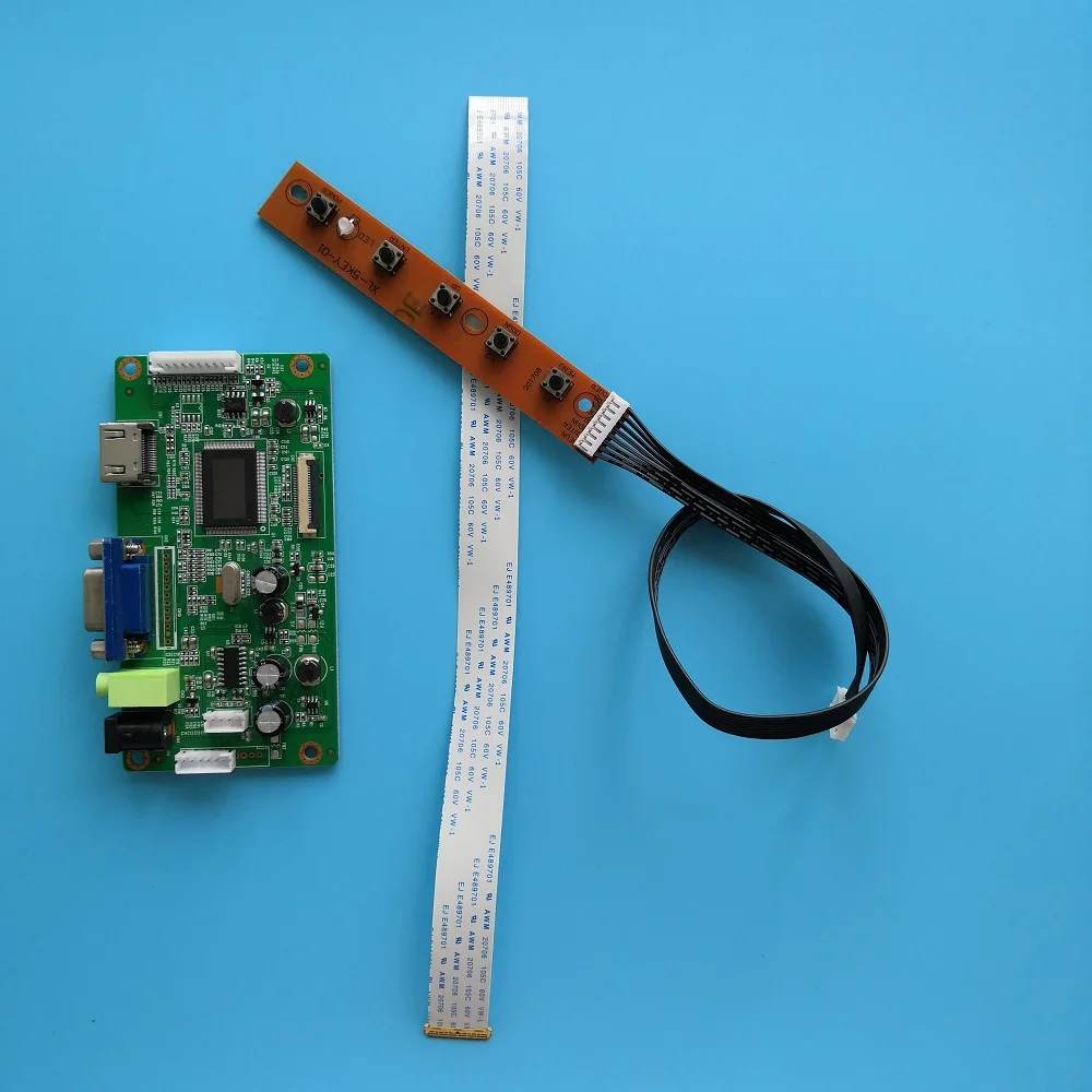 

Для B156XTN07.0 HWAA 40Pin плата контроллера экран дисплей 15,6 "HDMI DIY монитор 1366X768 комплект VGA ЖК-драйвер EDP светодиодный