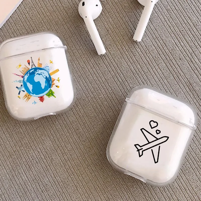 Роскошный чехол для наушников для Airpods 1 2, прозрачная bluetooth-гарнитура, прозрачный мягкий чехол для путешествий, белая кожаная сумка