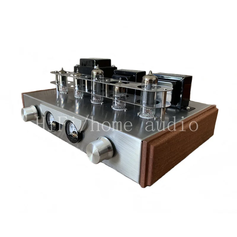 

Dual UV meter 6N2 6P14 tube power amplifier DIY kit, delicate high frequency, round middle frequency, flexible low frequency