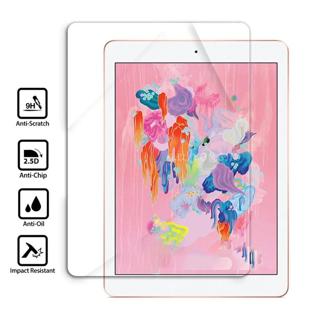 

Tablet Accessory Oilproof Front Tempered Glass Anti Scratch Easy Install Full Cover Screen Protector Dustproof For IPad Mini5