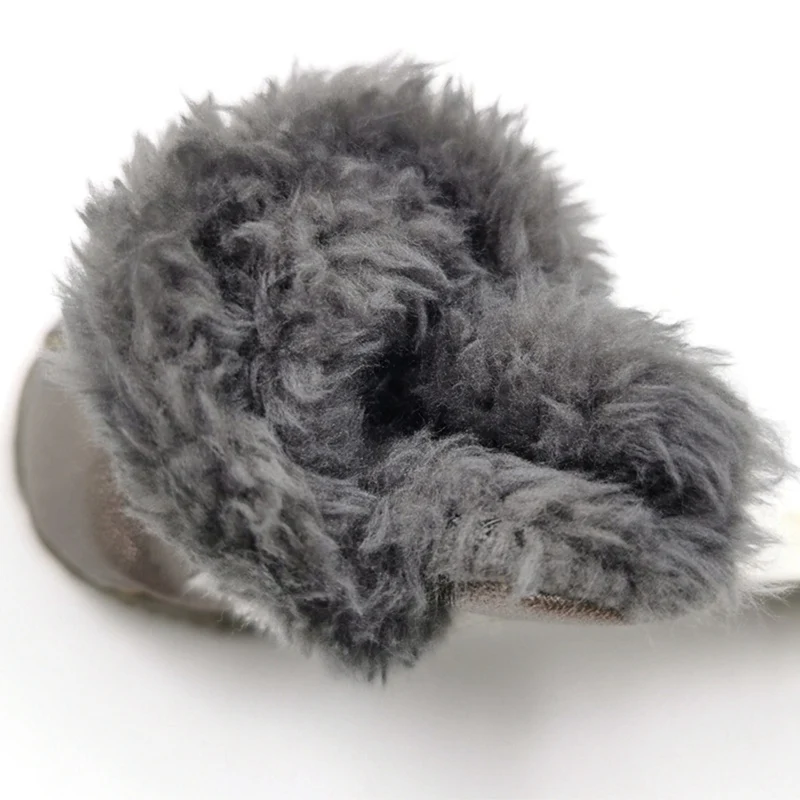 4 шт. зимняя супер теплая обувь для собак водонепроницаемые ботинки для собак хлопковые супер-волокнистые кожаные нескользящие носки для собак для домашних животных товары Zapatos Perro