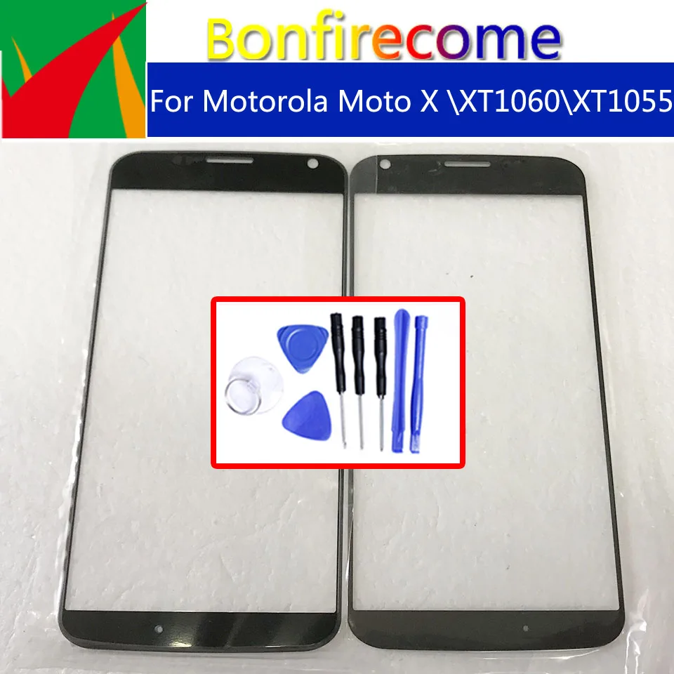 Для Motorola Moto X XT1055 XT1060 LCD сенсорный экран внешняя крышка Переднее стекло объектив
