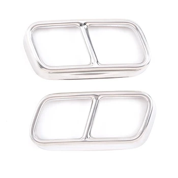 

Car Tail Muffler Exhaust Pipe Output Cover Trim for 7 Series F01 2009-2014 Accessories Stainless Steel