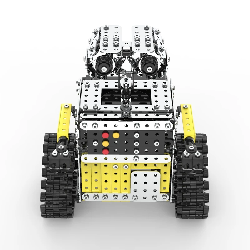 Remote Control Blocks Assembly Robot 2.4G 10CH DIY Steel Smart Obstacle Avoidance Walking RC Robot Toy for Children Robot Toys