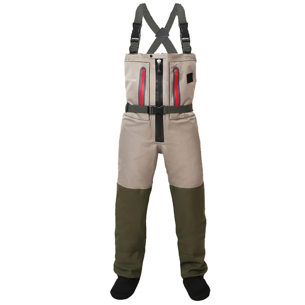 Fly Fishing Waders 5-Layer Zippered Chest Waders